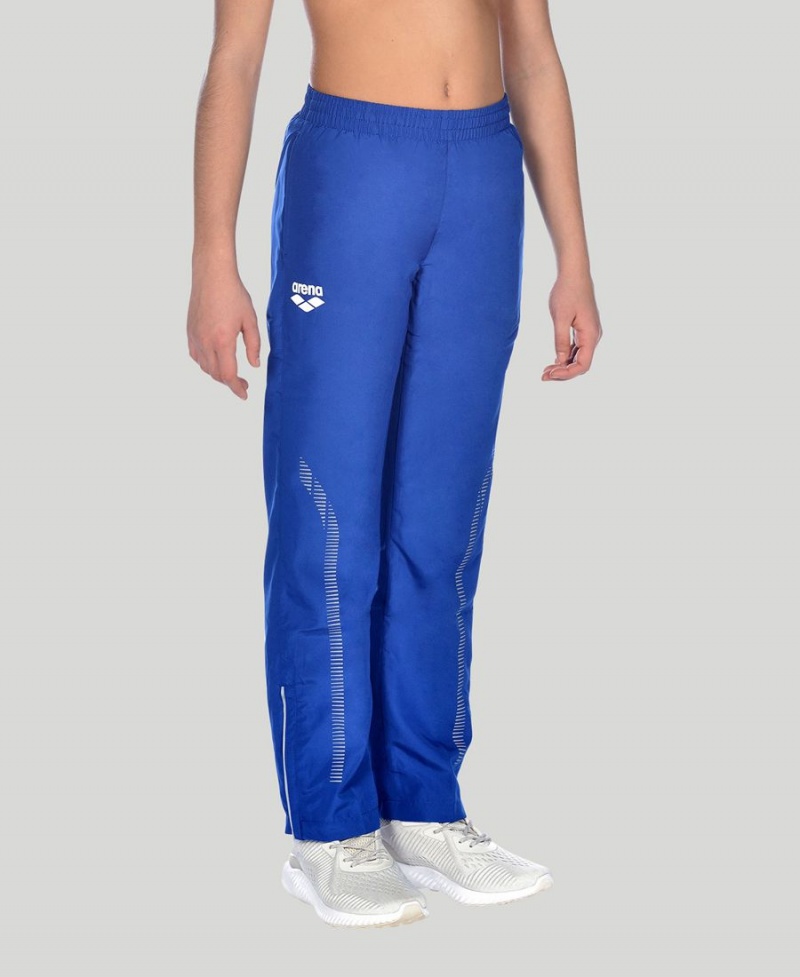 Pantalon Arena Youth Team Line Warm-Up Bleu Fille | JKM-04728434