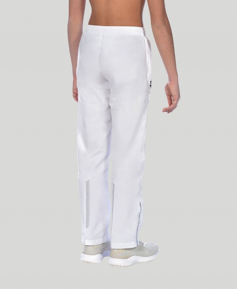 Pantalon Arena Youth Team Line Warm-Up Blanche Fille | MED-62462166