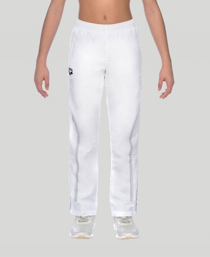 Pantalon Arena Youth Team Line Warm-Up Blanche Fille | MED-62462166