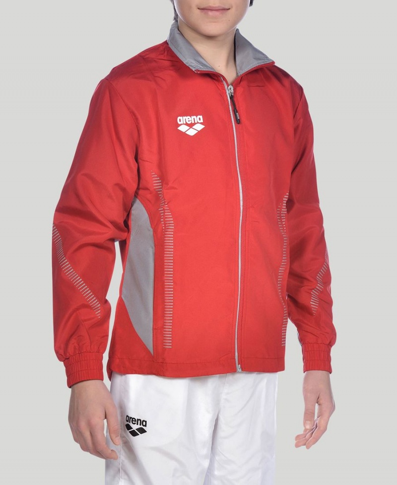 Veste Arena Youth Team Line Warm-Up Rouge Fille | YGB-60546202