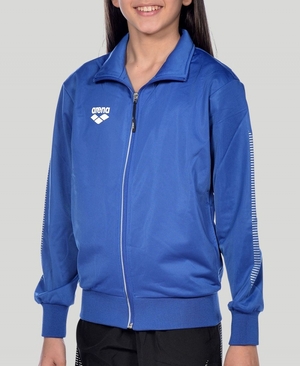 Veste Arena Youth Team Line Tricoté Poly Bleu Fille | XWZ-69370192