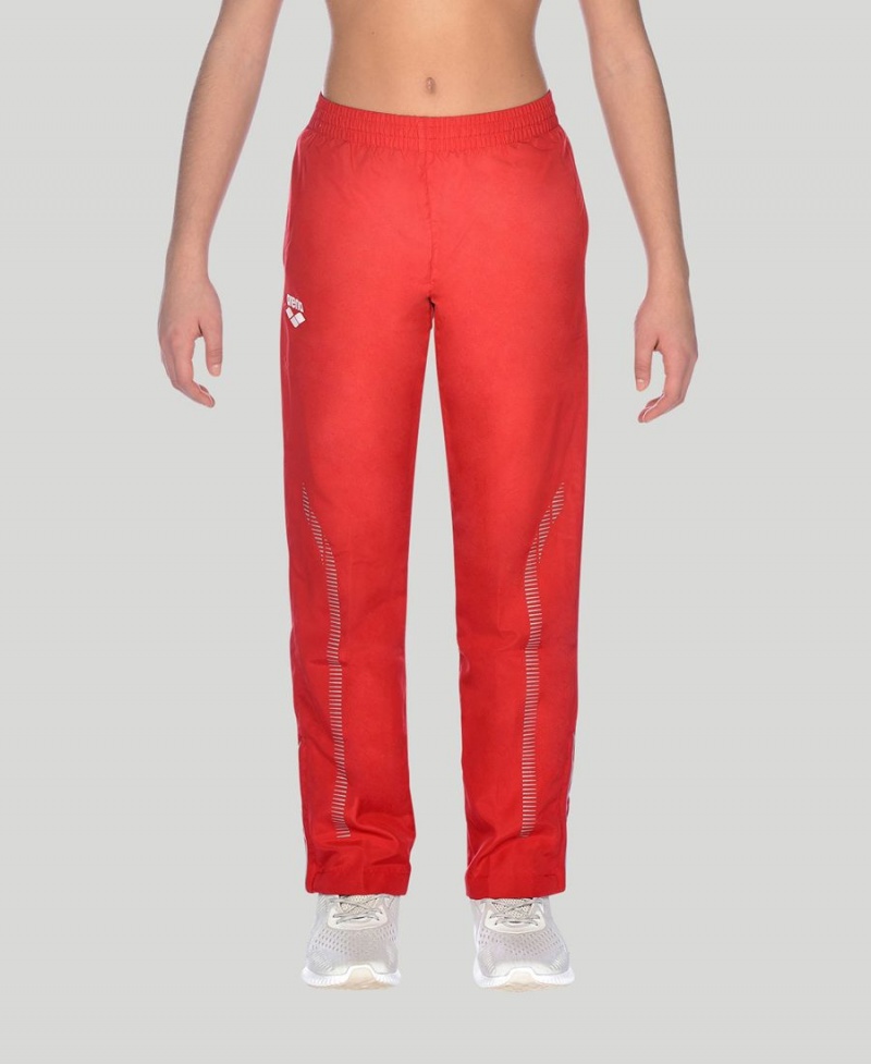 Pantalon Arena Youth Team Line Warm-Up Rouge Fille | DGK-00069339