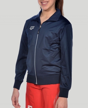 Veste Arena Youth Team Line Tricoté Poly Bleu Marine Fille | PSW-77046831