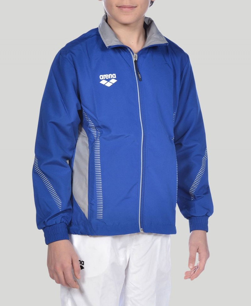 Veste Arena Youth Team Line Warm-Up Bleu Fille | VAN-07204084