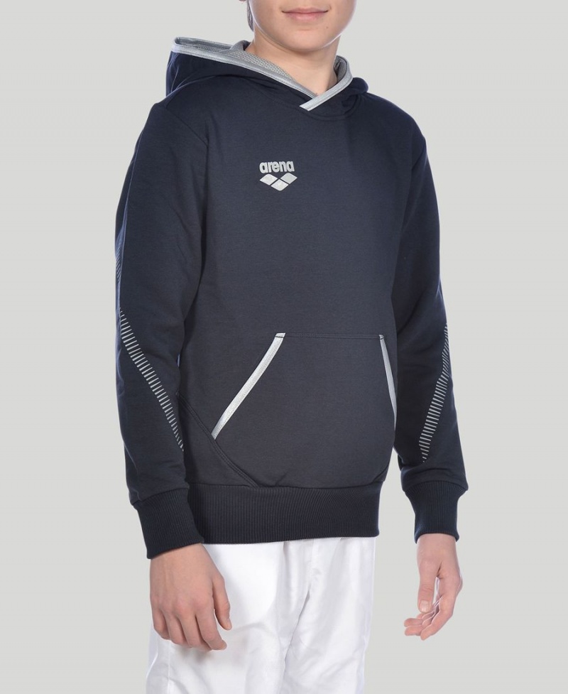 Sweat a Capuche Arena Youth Team Line Long Sleeve Bleu Marine Fille | SXN-60291341