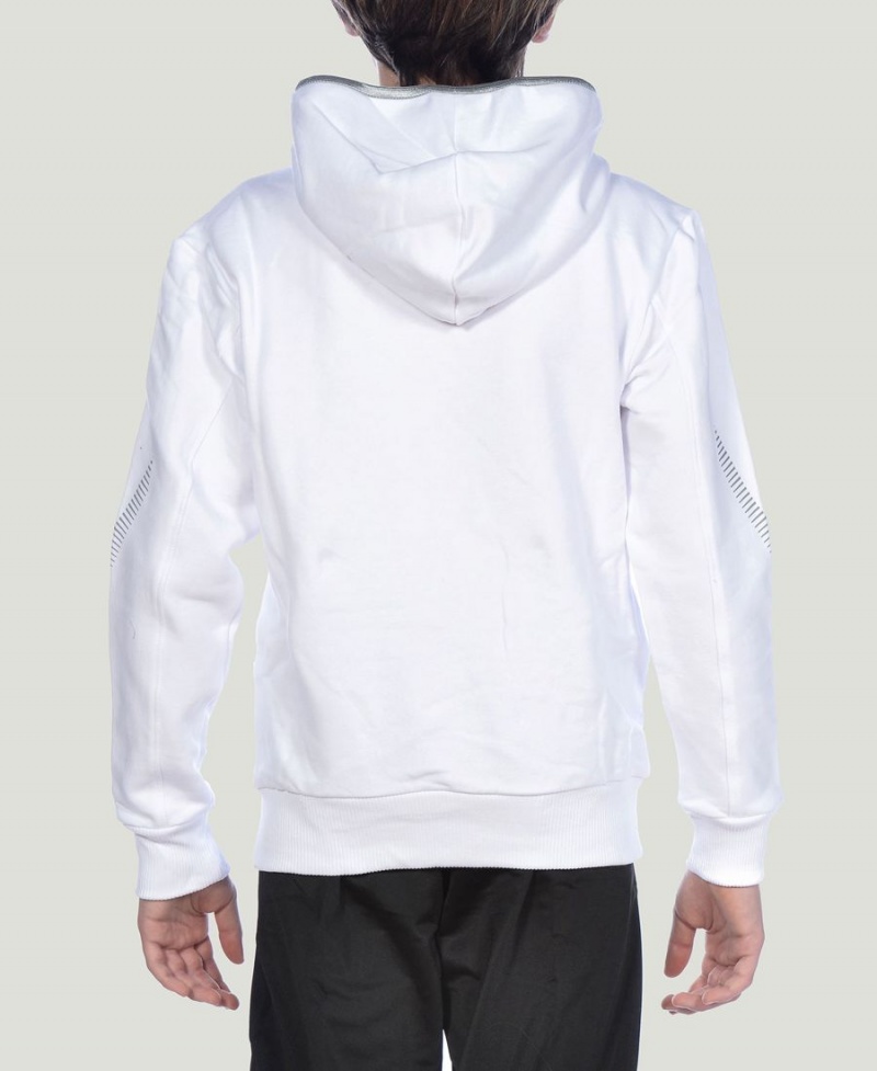 Sweat a Capuche Arena Youth Team Line Long Sleeve Blanche Fille | QBK-28864808