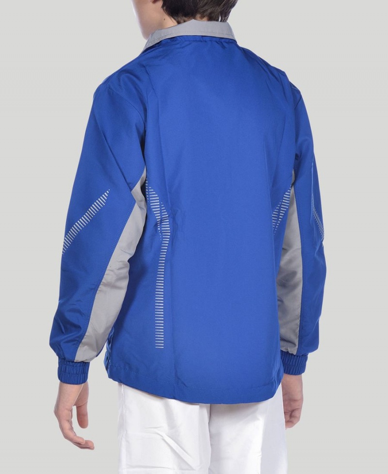 Veste Arena Youth Team Line Warm-Up Bleu Fille | VAN-07204084