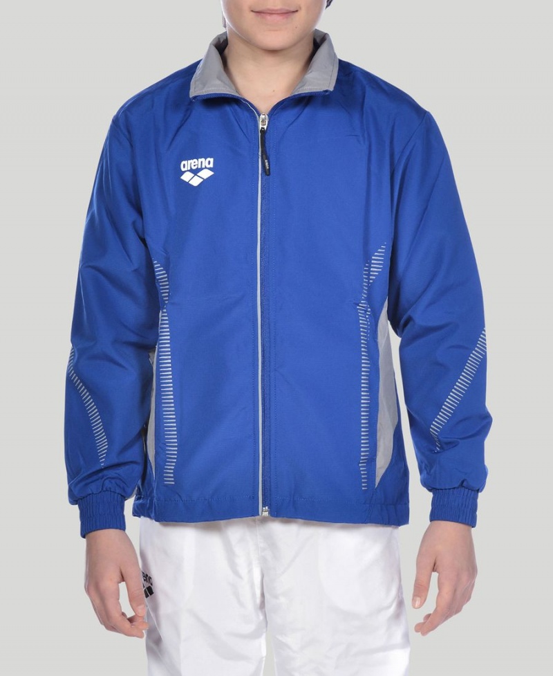 Veste Arena Youth Team Line Warm-Up Bleu Fille | VAN-07204084