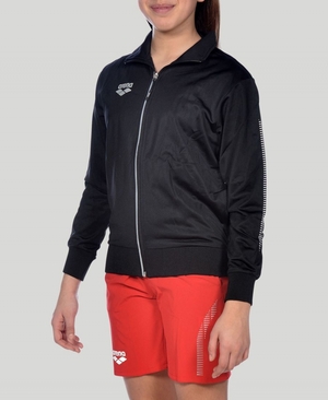 Veste Arena Youth Team Line Tricoté Poly Noir Gar?on | AVQ-22684117