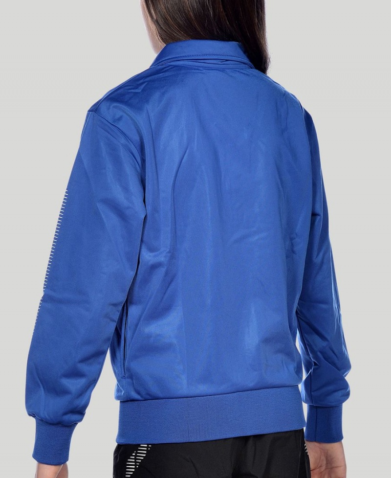 Veste Arena Youth Team Line Tricoté Poly Bleu Gar?on | KAS-25905705