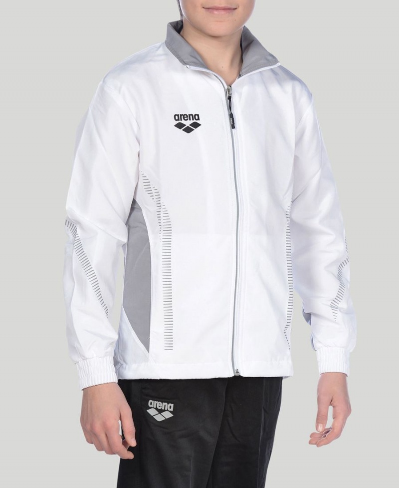 Veste Arena Youth Team Line Warm-Up Blanche Gar?on | WGY-98301890