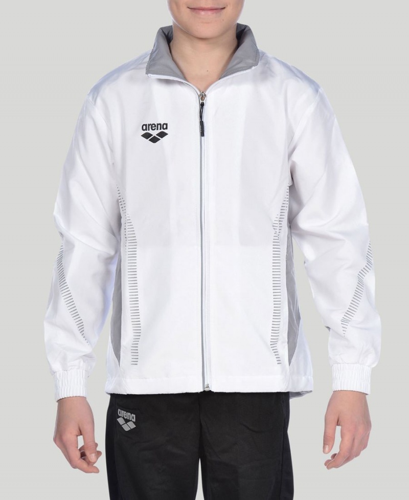 Veste Arena Youth Team Line Warm-Up Blanche Gar?on | WGY-98301890