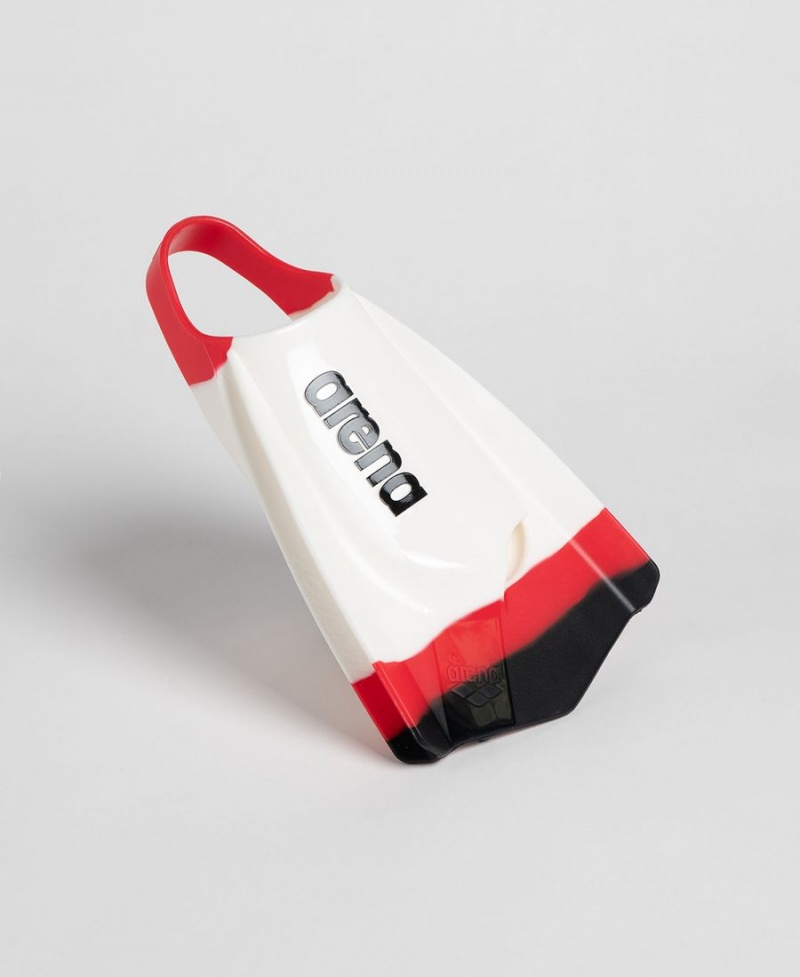 Palmes Arena Powerfin Pro Team Colors Blanche Rouge Noir | FXD-33660925