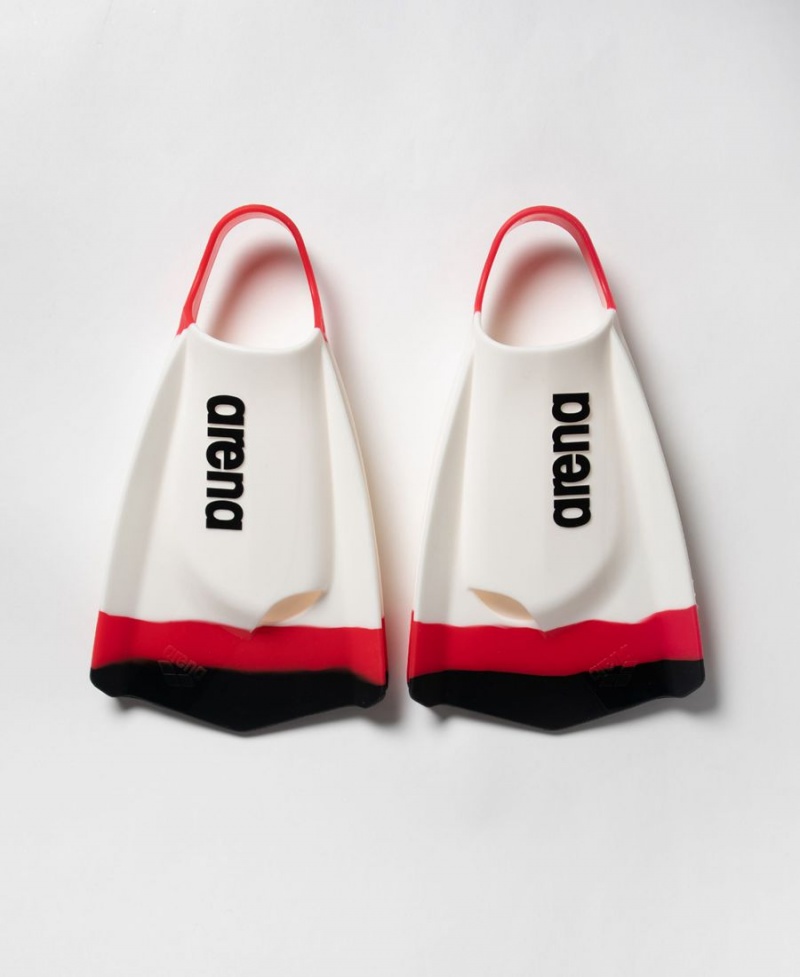 Palmes Arena Powerfin Pro Team Colors Blanche Rouge Noir | FXD-33660925