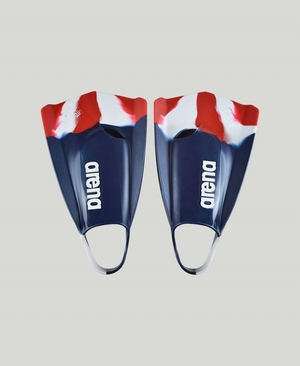 Palmes Arena Powerfin Pro Team Colors Bleu Marine Rouge Blanche | RMX-78080414