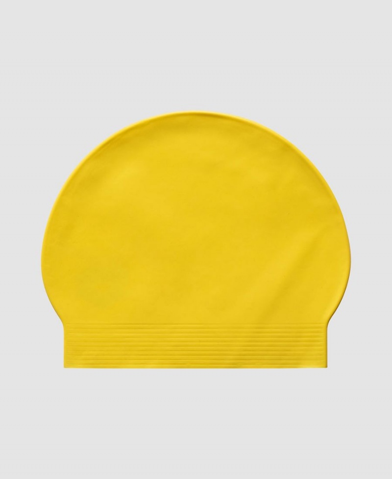 Bonnet de Bain Arena Soft Latex Jaune | HAU-05535353