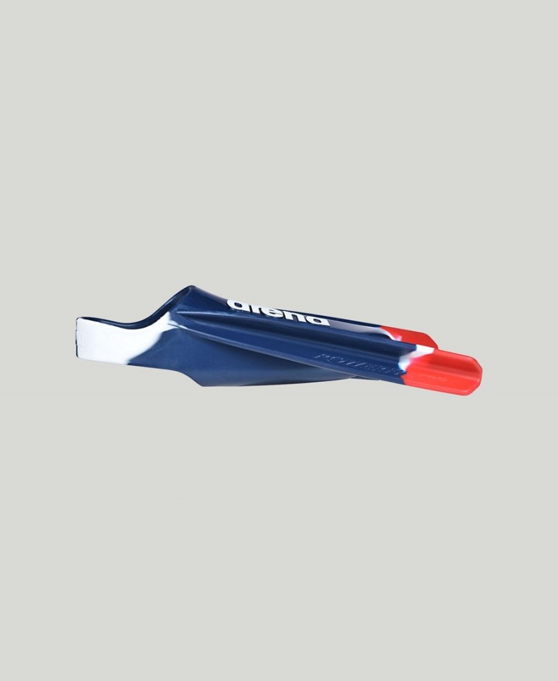 Palmes Arena Powerfin Pro Team Colors Bleu Marine Rouge Blanche | RMX-78080414