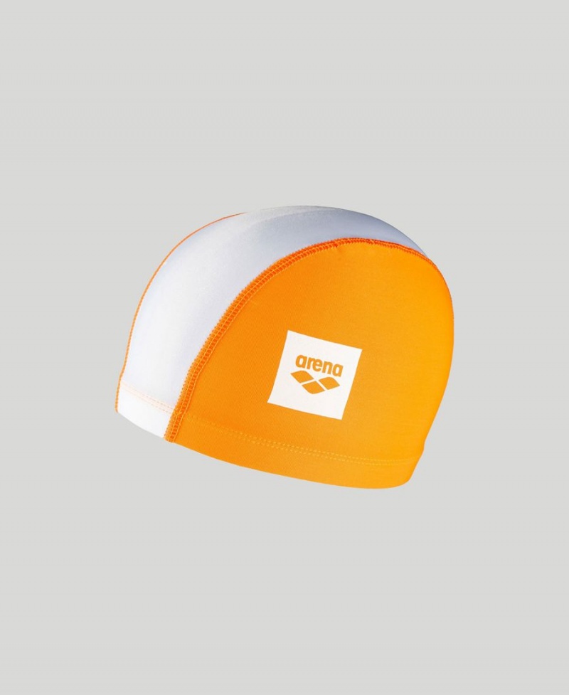 Bonnet de Bain Arena Unix II Junior Orange Blanche | FOO-15804214