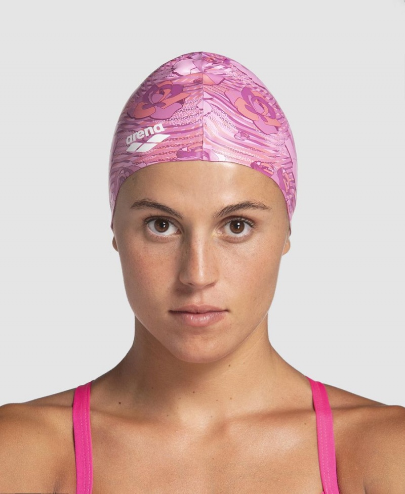 Bonnet de Bain Arena Breast Cancer Awareness Rose | HVV-38514042