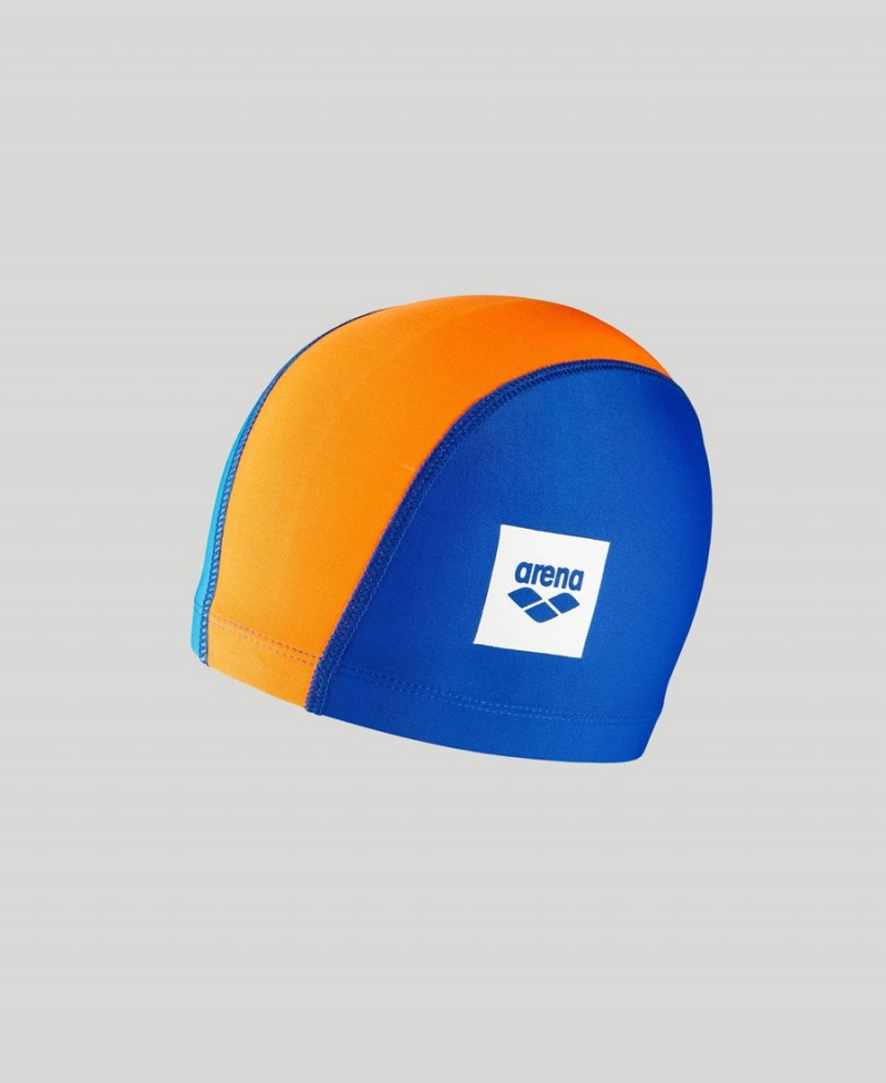 Bonnet de Bain Arena Unix II Junior Bleu Marine Bleu Orange | IPK-30779547