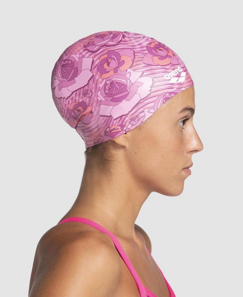 Bonnet de Bain Arena Breast Cancer Awareness Rose | HVV-38514042