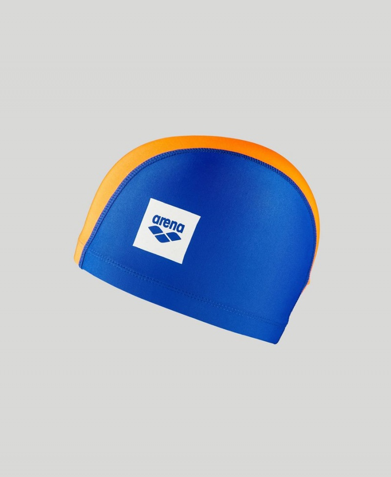 Bonnet de Bain Arena Unix II Junior Bleu Marine Bleu Orange | IPK-30779547