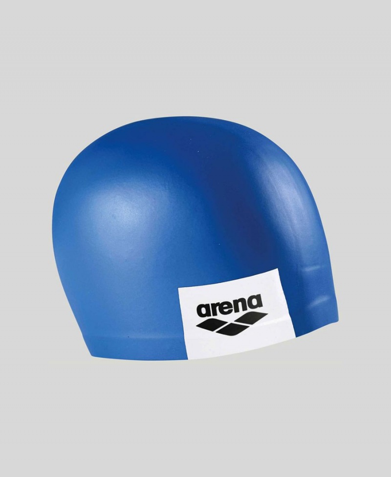 Bonnet de Bain Arena Logo Moulded Silicone Bleu | NZK-57743494