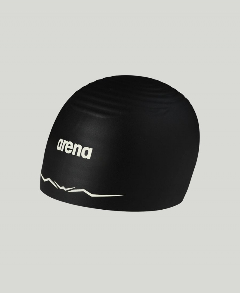 Bonnet de Bain Arena Aquaforce Wave Noir Blanche | EMW-16440208