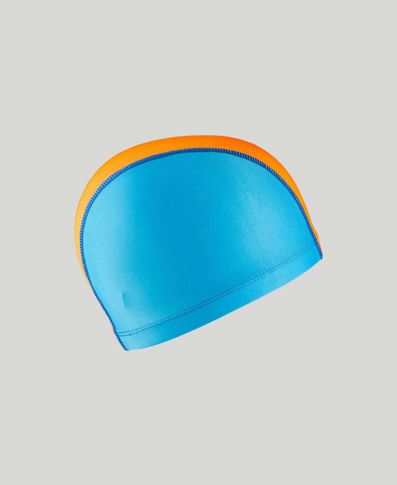 Bonnet de Bain Arena Unix II Junior Bleu Marine Bleu Orange | IPK-30779547