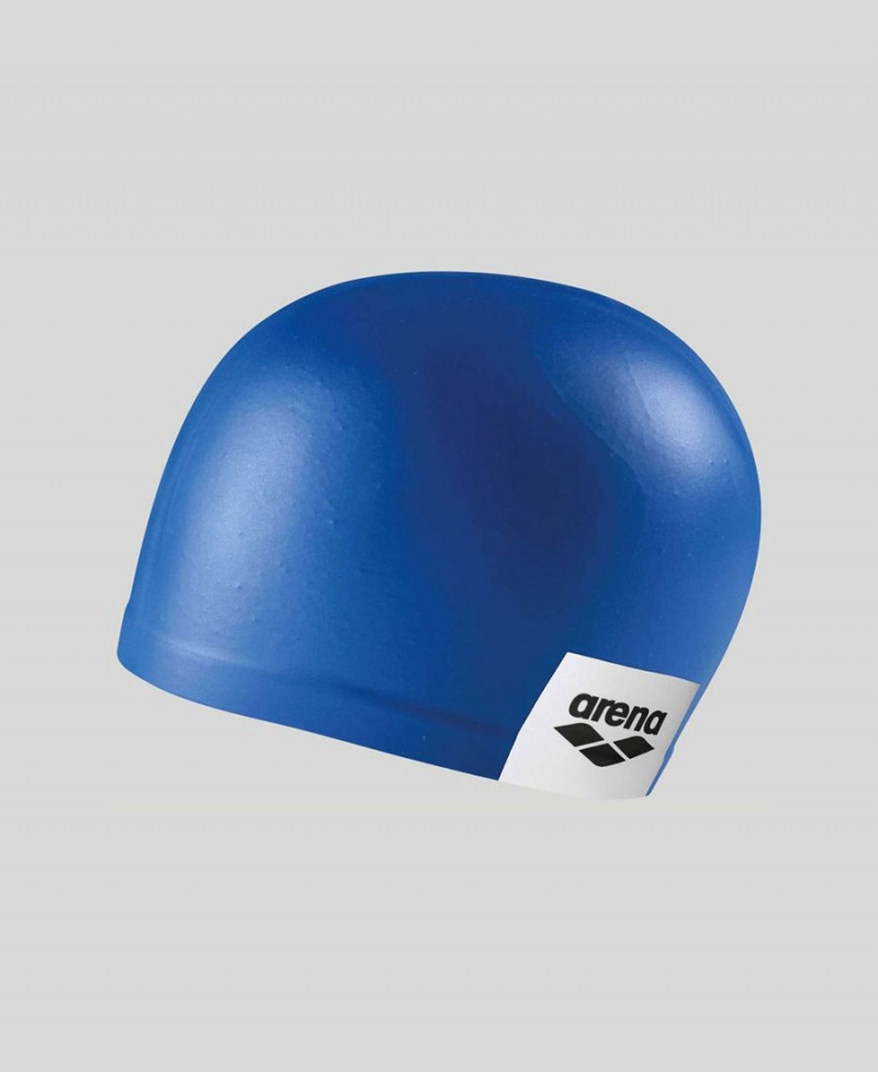 Bonnet de Bain Arena Logo Moulded Silicone Bleu | NZK-57743494