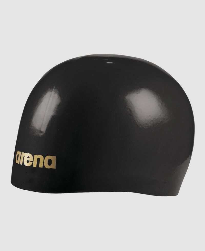 Bonnet de Bain Arena Moulded Pro II Noir Doré | IWW-85078261