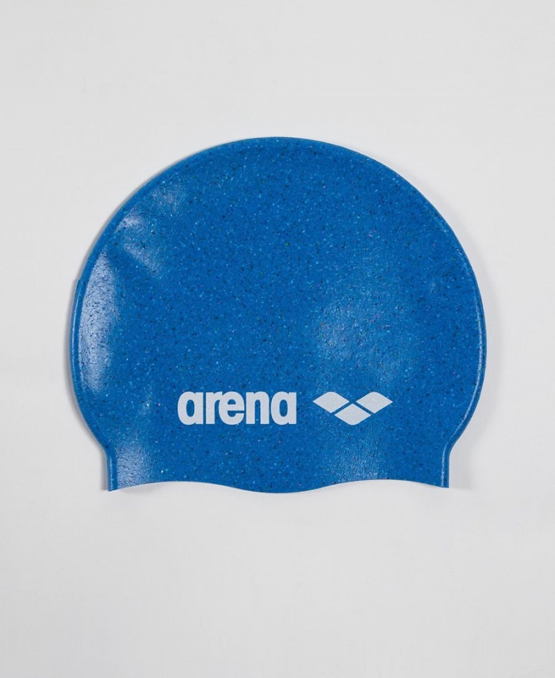 Bonnet de Bain Arena Silicone Jr Bleu | RKQ-36822474