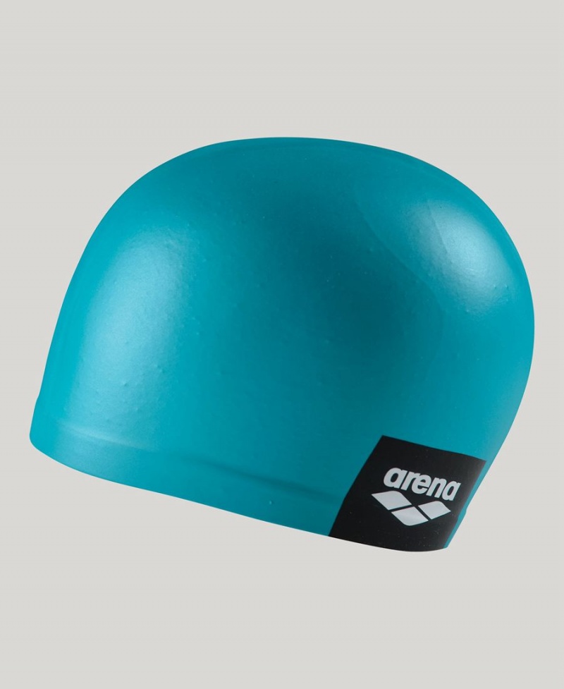 Bonnet de Bain Arena Logo Moulded Silicone Turquoise | FWG-52720387