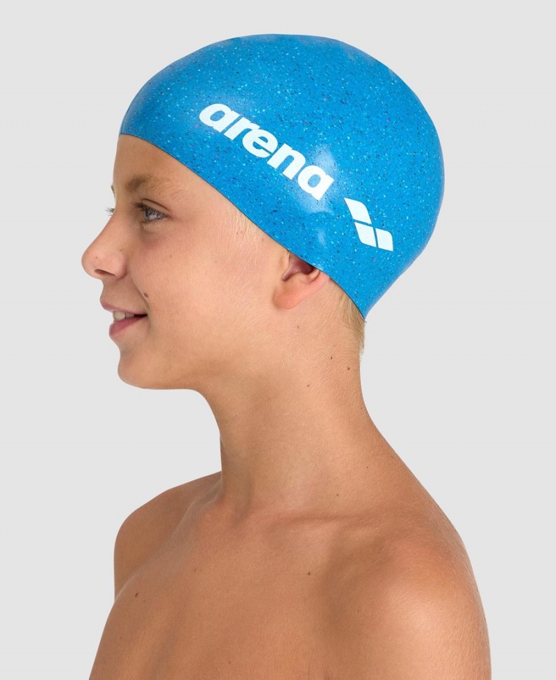 Bonnet de Bain Arena Silicone Jr Bleu | RKQ-36822474