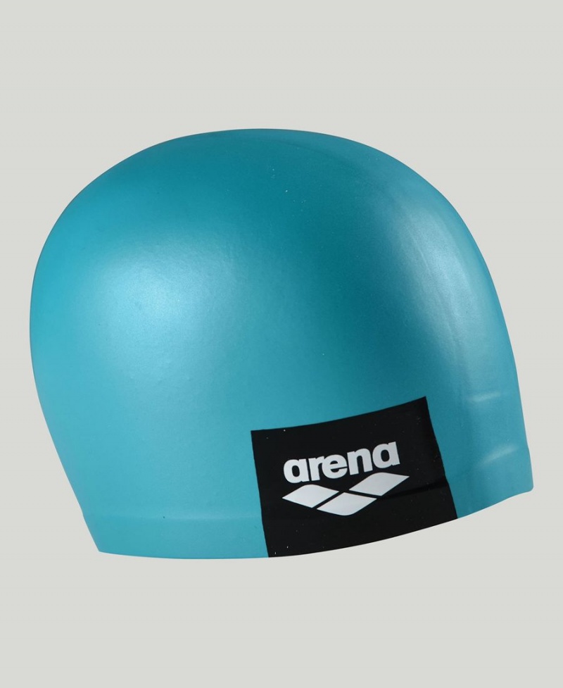 Bonnet de Bain Arena Logo Moulded Silicone Turquoise | FWG-52720387