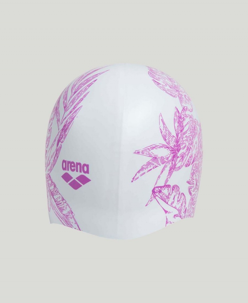 Bonnet de Bain Arena Sirene Moulded Silicone Blanche | QSL-02446664