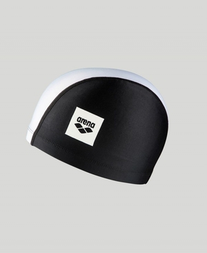 Bonnet de Bain Arena Unix II Junior Noir Blanche | CZP-88986217