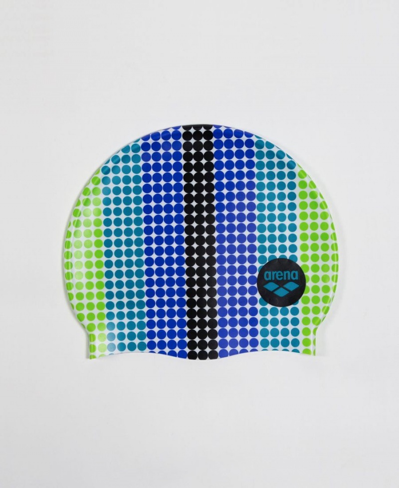 Bonnet de Bain Arena Print Youth Vert Multicolore | WLW-24165895