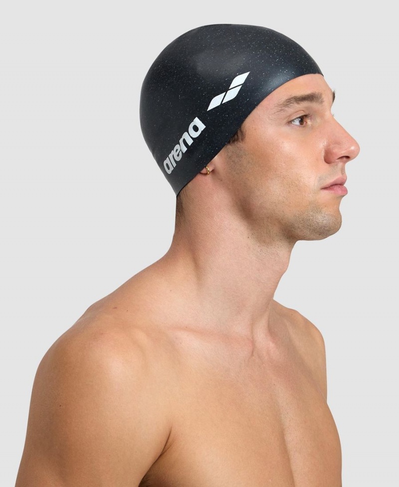 Bonnet de Bain Arena Silicone Noir | RDB-37636511