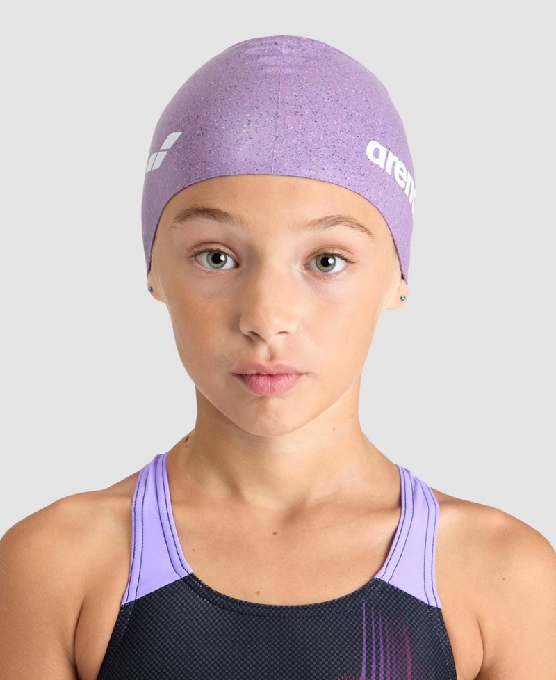 Bonnet de Bain Arena Silicone Jr Violette | UGU-23491610