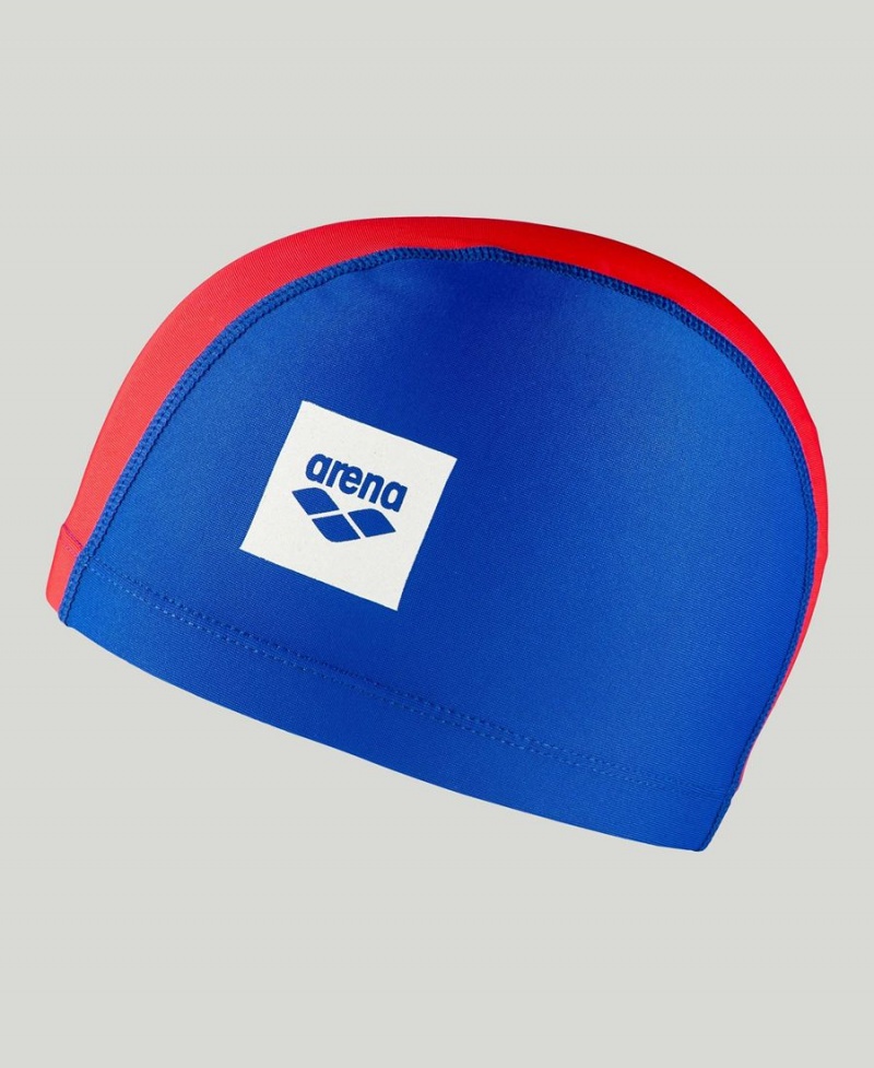 Bonnet de Bain Arena Unix II Junior Bleu Rouge | LVI-08287525