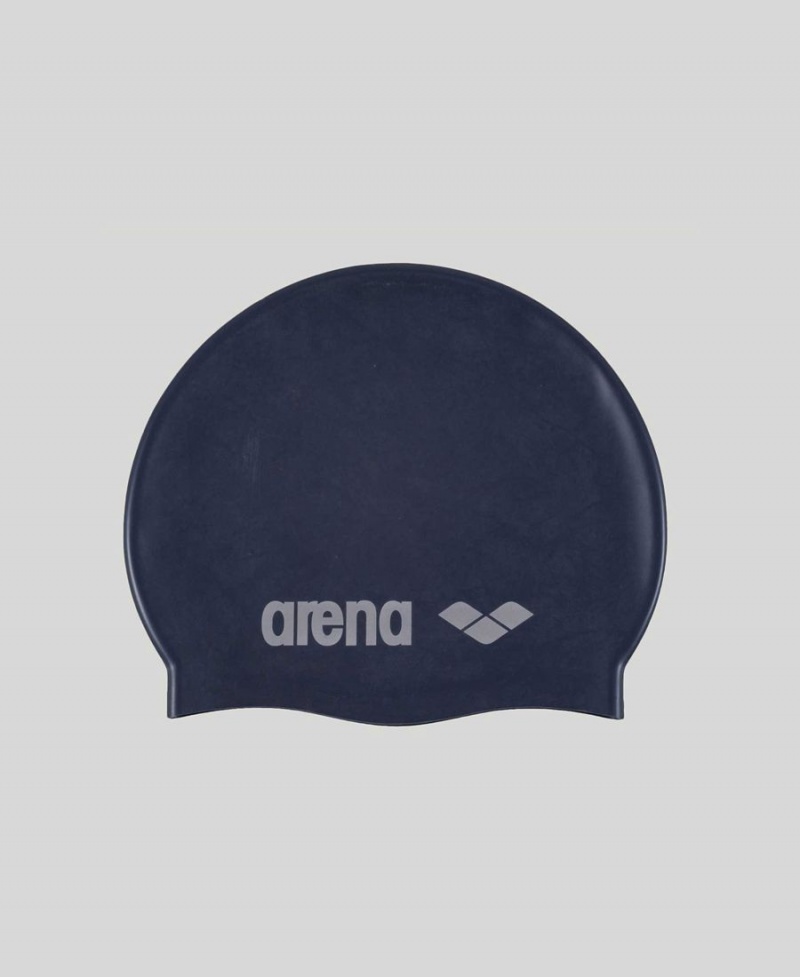 Bonnet de Bain Arena Classiche Silicone Youth Bleu Marine | ASE-35143030