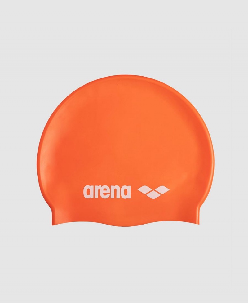 Bonnet de Bain Arena Classiche Silicone Orange | MTD-23644719