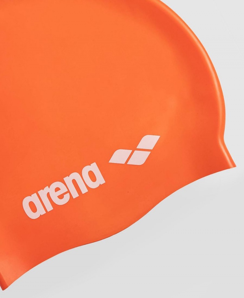 Bonnet de Bain Arena Classiche Silicone Orange | MTD-23644719