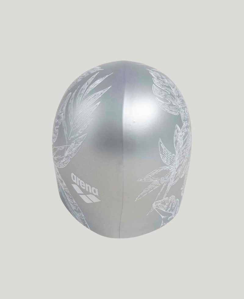 Bonnet de Bain Arena Sirene Moulded Silicone Argent | KTR-91465178