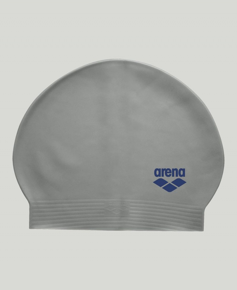 Bonnet de Bain Arena Soft Latex Argent | GIU-26654328