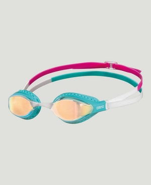 Lunette Natation Arena Air Speed Mirror Jaune Turquoise Multicolore | GDT-75133643