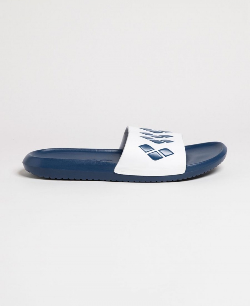 Sandale Arena Urban Claquette Bleu Marine Blanche | DZG-71039495