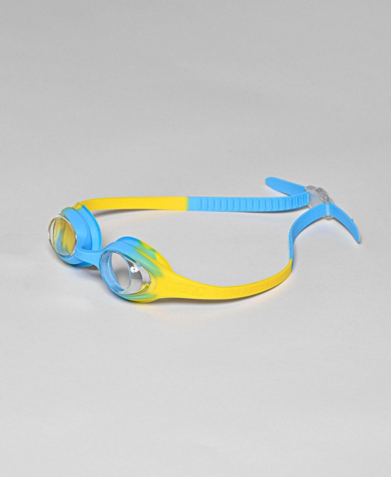 Lunette Natation Arena Spider Kids Jaune Bleu | GHX-18443576