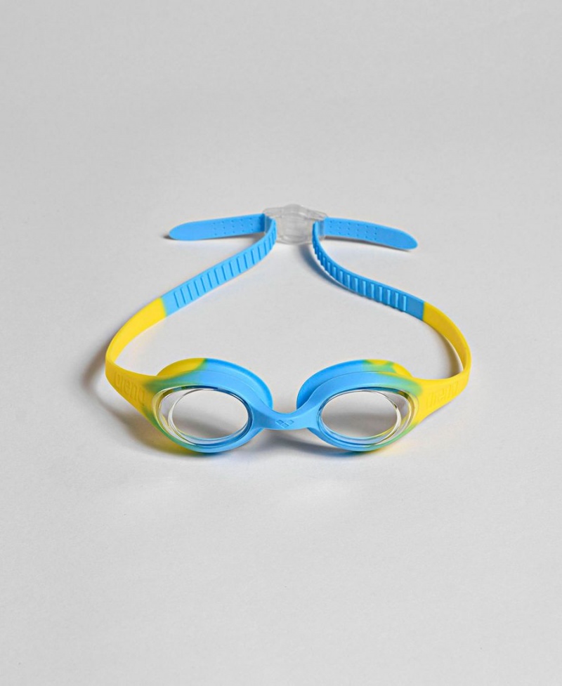 Lunette Natation Arena Spider Kids Jaune Bleu | GHX-18443576